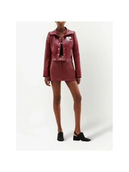 Spódnica mini Courreges czerwona