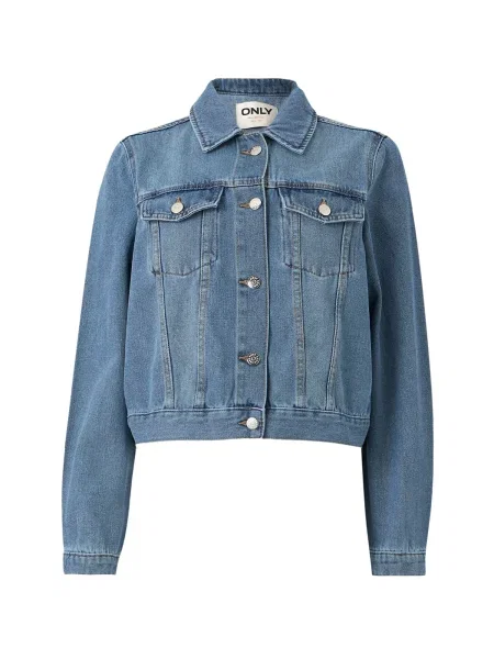 ONLY Geacă de primăvară-toamnă ONLIVY denim albastru