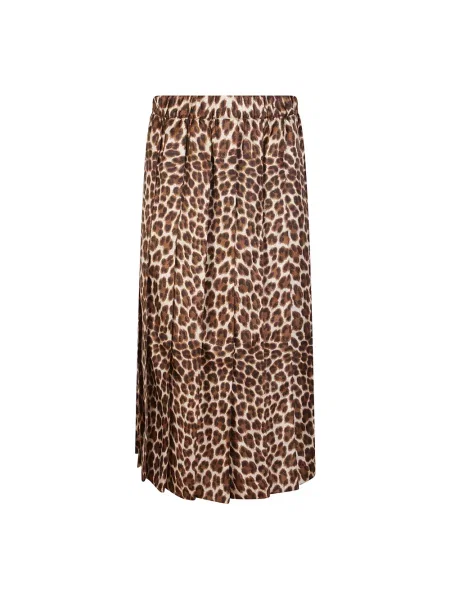 Spódnica Parosh z nadrukiem zwierzęcym brązowa
