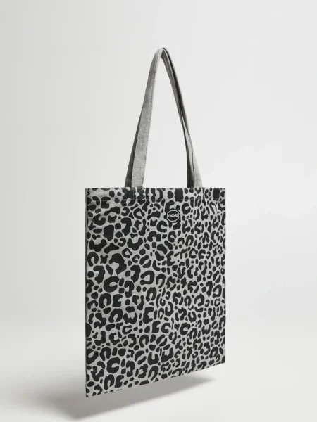 Shopper torbica Marisse s potiskom z živalskim vzorcem črna