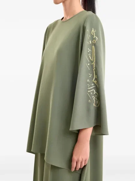 Bluzka Gemy Maalouf z nadrukiem zielona