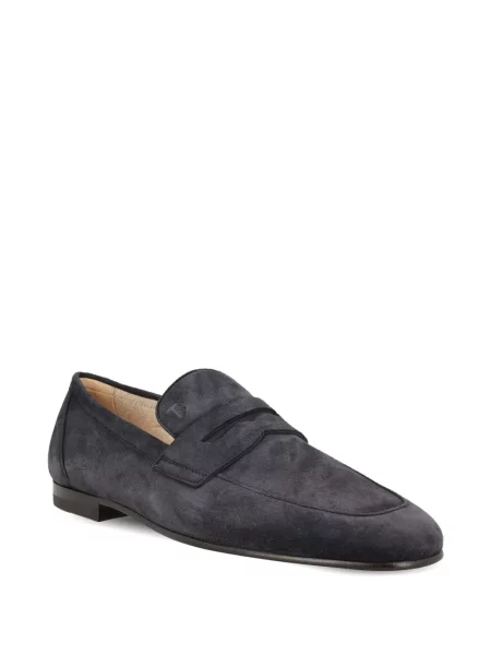 Pantofi loafer Tod's din piele de căprioară albastru