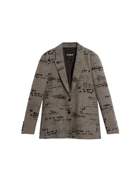 Desigual Sacou gri taupe / gri metalic / negru maro