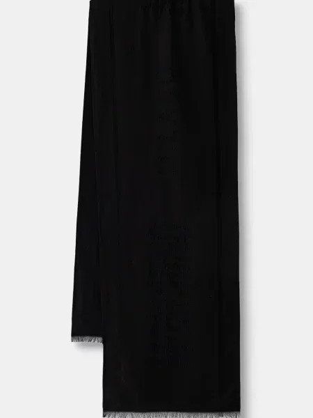 Moschino fular pentru bărbați cu lână negru