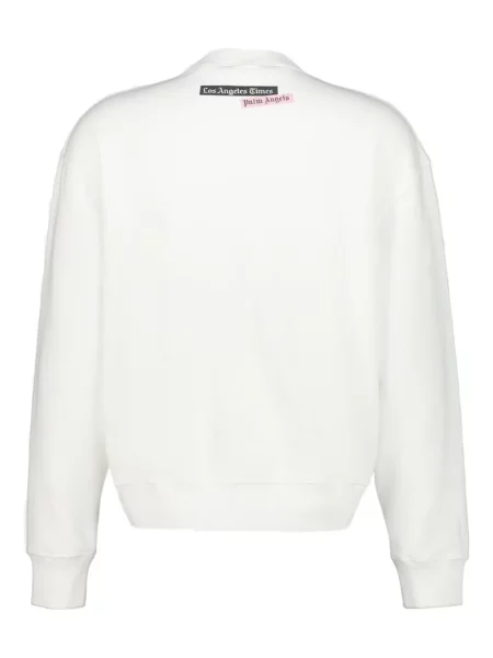Hanorac crewneck Palm Angels alb