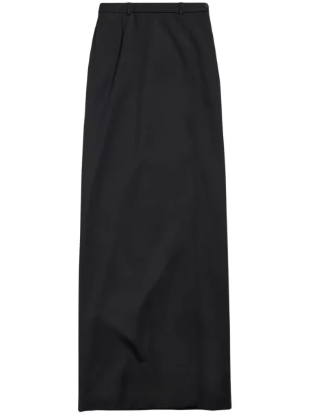 Fusta maxi Balenciaga cu crăpătură negru