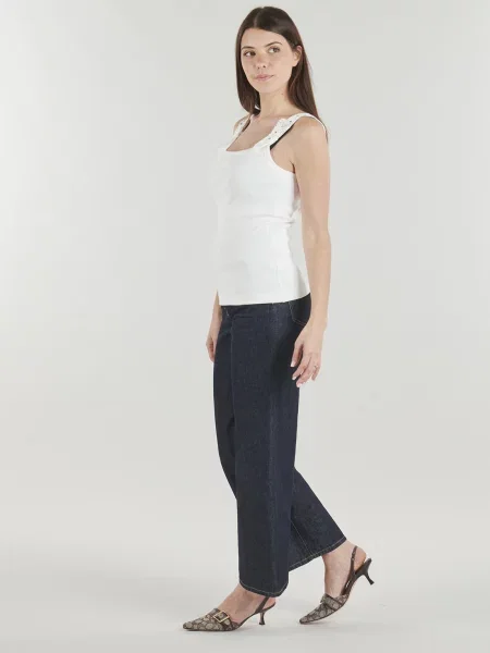 Top Versace Jeans Couture alb