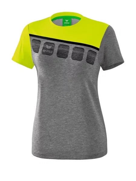 ERIMA Funkcionalna majica apno / pegasto siva črna