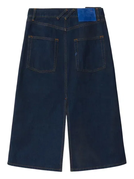 Fustă din denim Burberry albastru