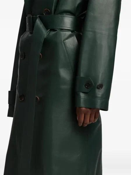 Palton cu două rânduri de nasturi Ralph Lauren Collection cu două rânduri de nasturi verde