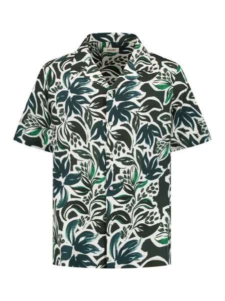 Shiwi Košile Vic zelená / tmavě zelená bílá