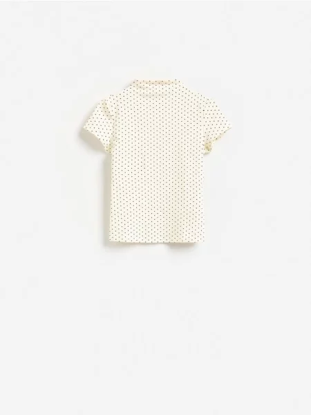 Reserved Tricou cu guler perkins multicolor