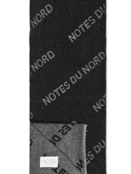 Fular Notes Du Nord cu franjuri negru