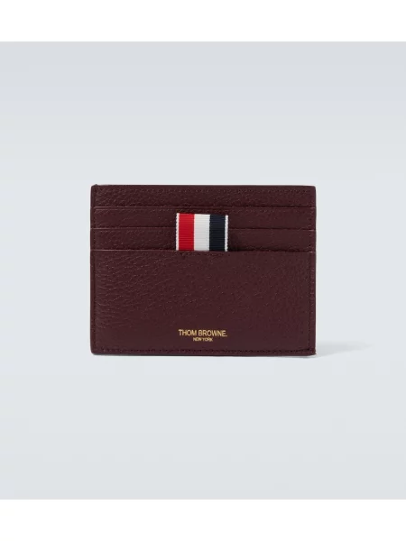 Portofel Thom Browne din piele cu dungi