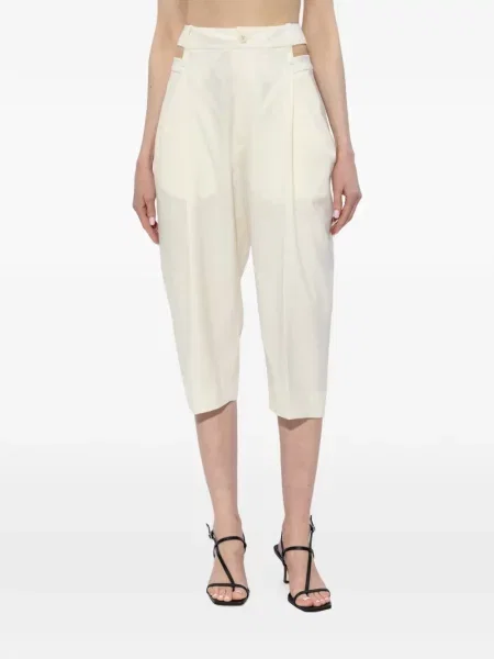 Pantaloni Issey Miyake alb