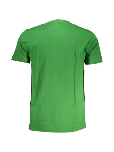 Tricou Cavalli Class cu imagine cu model leopard verde