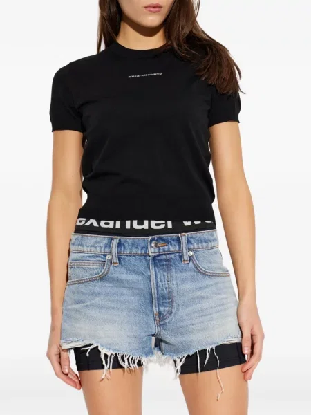 Tricou Alexander Wang cu autograf negru