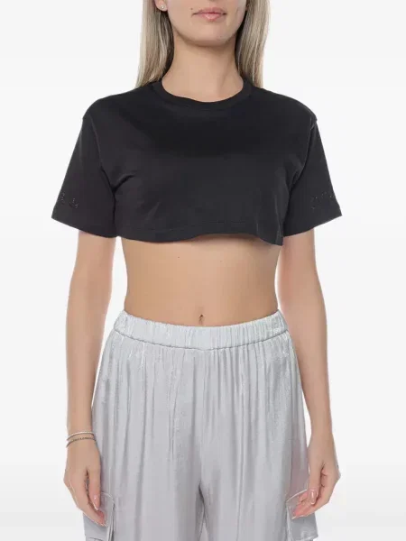 Stras decupat tricou Armani Exchange negru