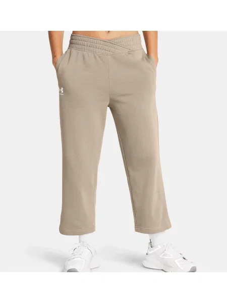 Frotir športne hlače Under Armour rjava