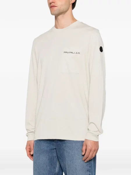 Lung tricou Moncler cu imagine