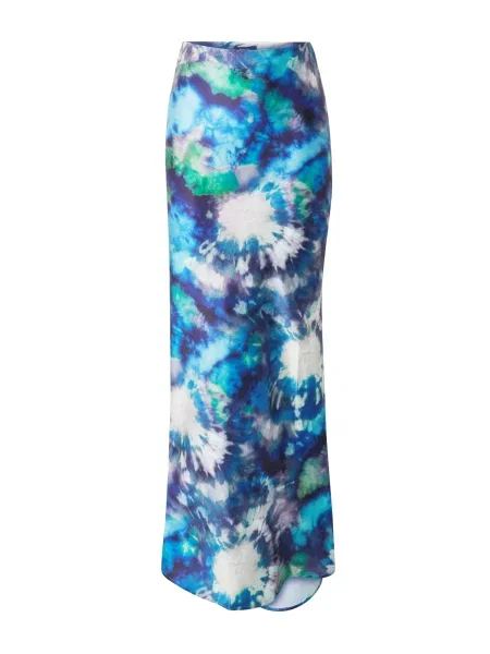 Nasty Gal Fustă indigo / azur / verde jad alb