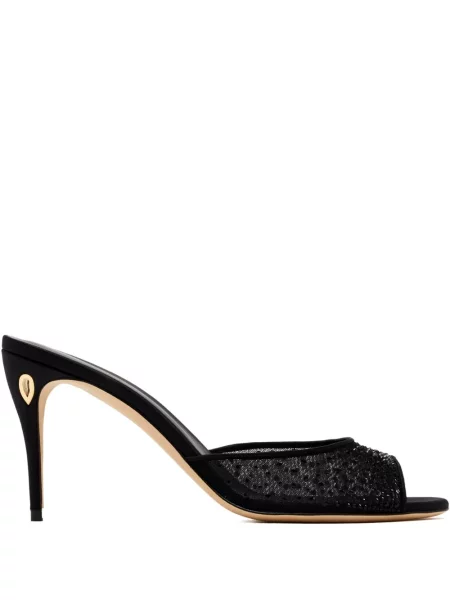 Sandale Jennifer Chamandi de cristal negru