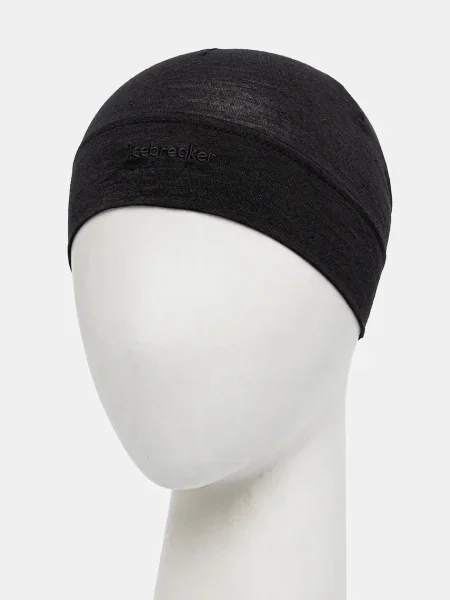 Kapa Icebreaker Sphere od tanke pletenine crna