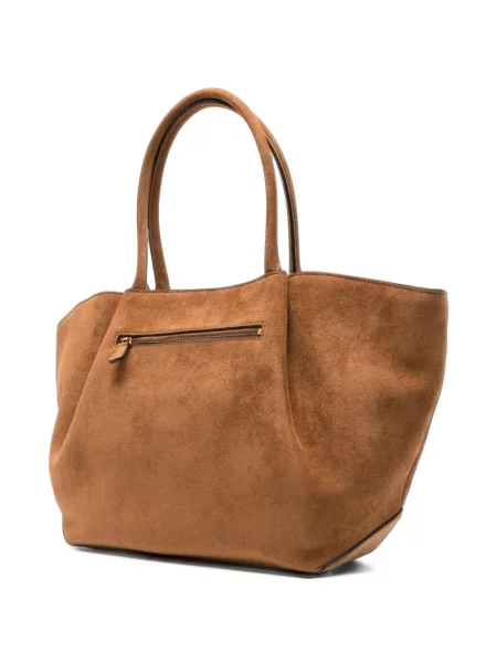 Geantă shopper Guess cu autograf maro