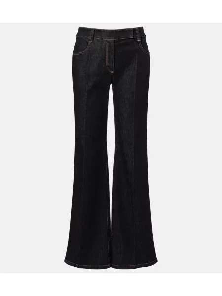 Blugi drepți Brunello Cucinelli negru
