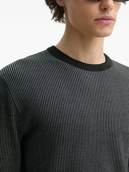 Pulover Rag & Bone cu decolteu în U negru