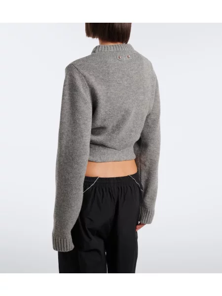Decupat pulover Balenciaga de lână gri