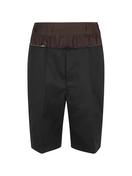 Pantaloni scurți Maison Margiela plisate negru
