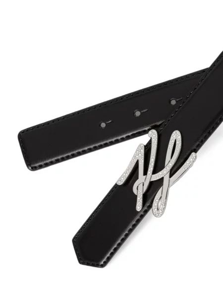 Cu centură reversibil curea Karl Lagerfeld negru