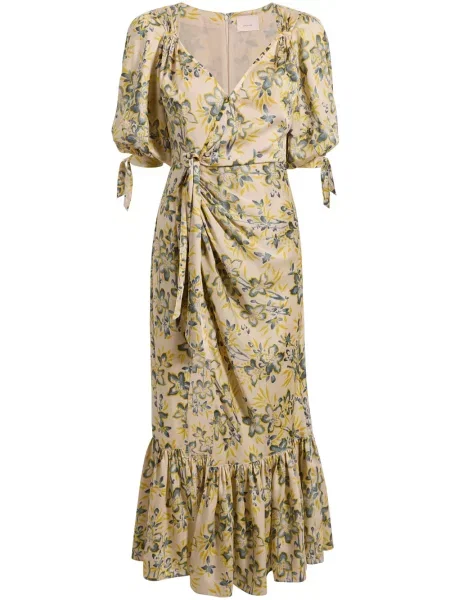 Rochie Cinq A Sept cu model floral cu imagine de costum