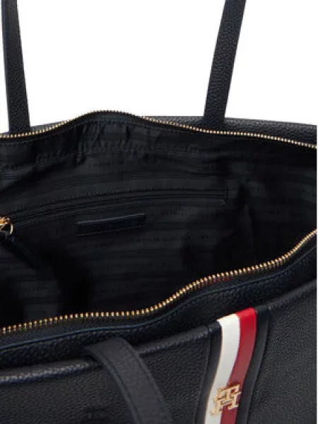 Tommy Hilfiger Ročna torba Th Corp Ess Tote Mornarsko modra