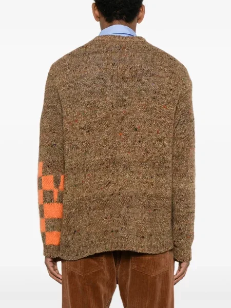 Pulover Walter Van Beirendonck tricotate maro