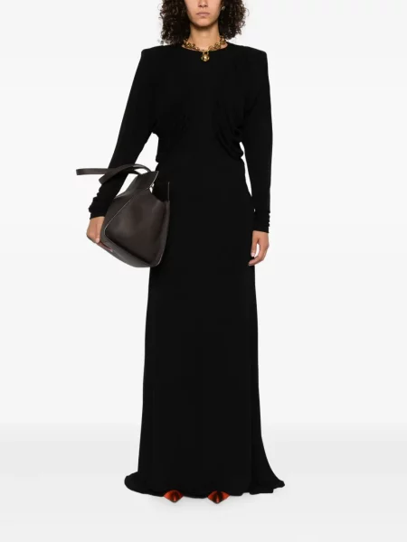 Rochie maxi Stella Mccartney drapată de costum negru