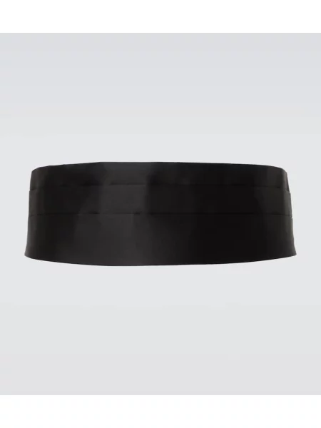 Curea Giorgio Armani de mătase negru