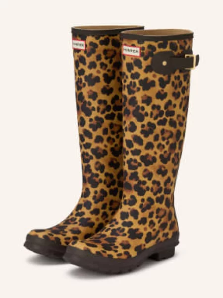 Hunter Gumové Holínky Original Tall koňaková / krémová černá