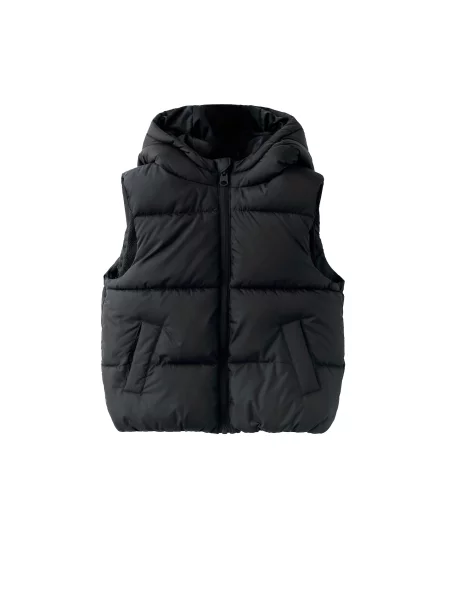 MANGO KIDS Vestă ALDOV' negru