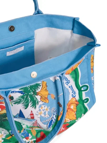 Geantă shopper Seafolly cu imagine albastru