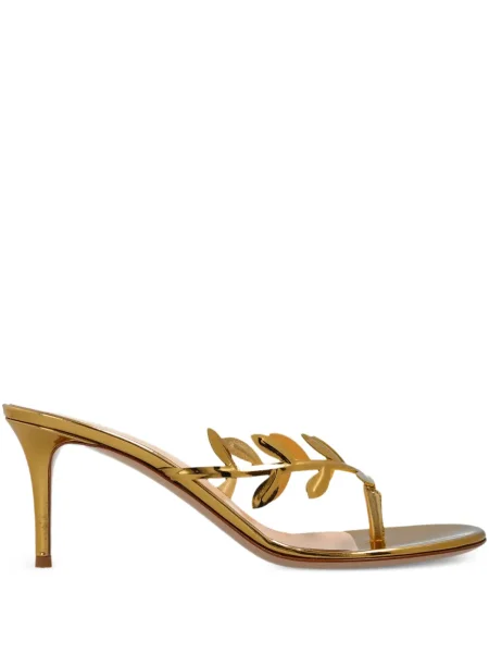 Papuci tip mules Gianvito Rossi auriu