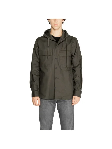 Geacă Antony Morato din țesătură twill verde