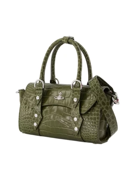 Torebka crossbody Vivienne Westwood skórzana zielona