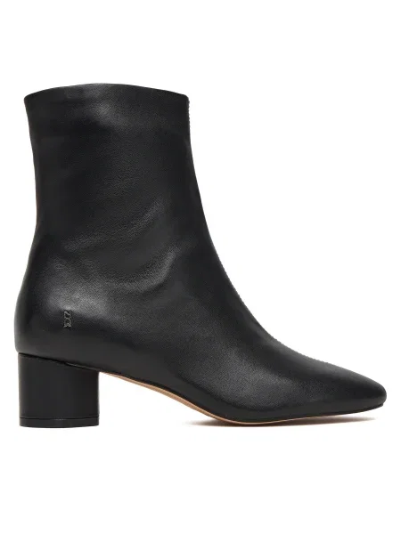 Nokwol bőr csizma Alyssa Black Leather magassarkú Alyssa Black Leather fekete