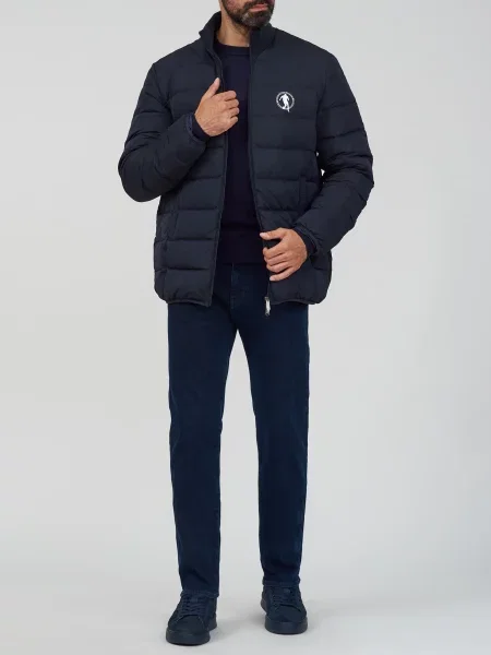 Пуховик Bikkembergs синій