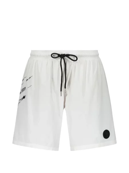 Slip de baie Plein Sport cu imagine alb