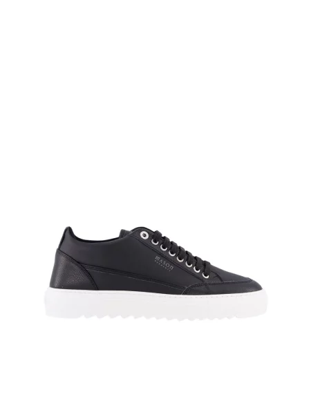 Sneakersy Mason Garments skórzane czarne