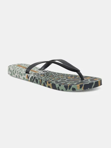 Джапанки Ipanema ANIMAL PRINT с равна подметка зелено