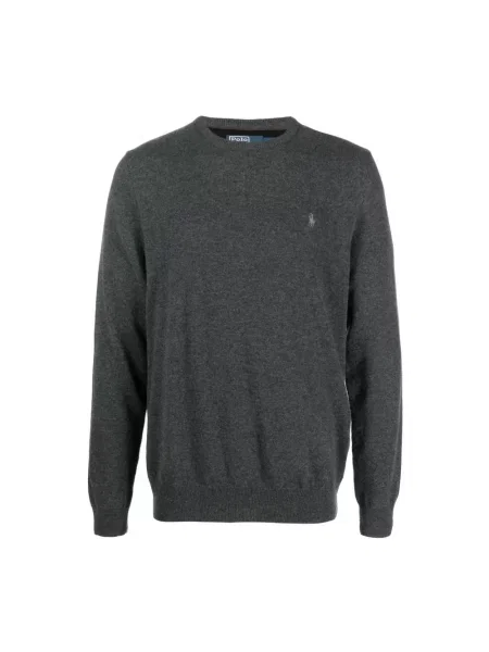 Sweter Polo Ralph Lauren wełniany szary